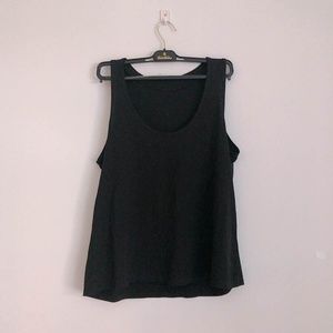 Zara Summer Basic Tank Top Black